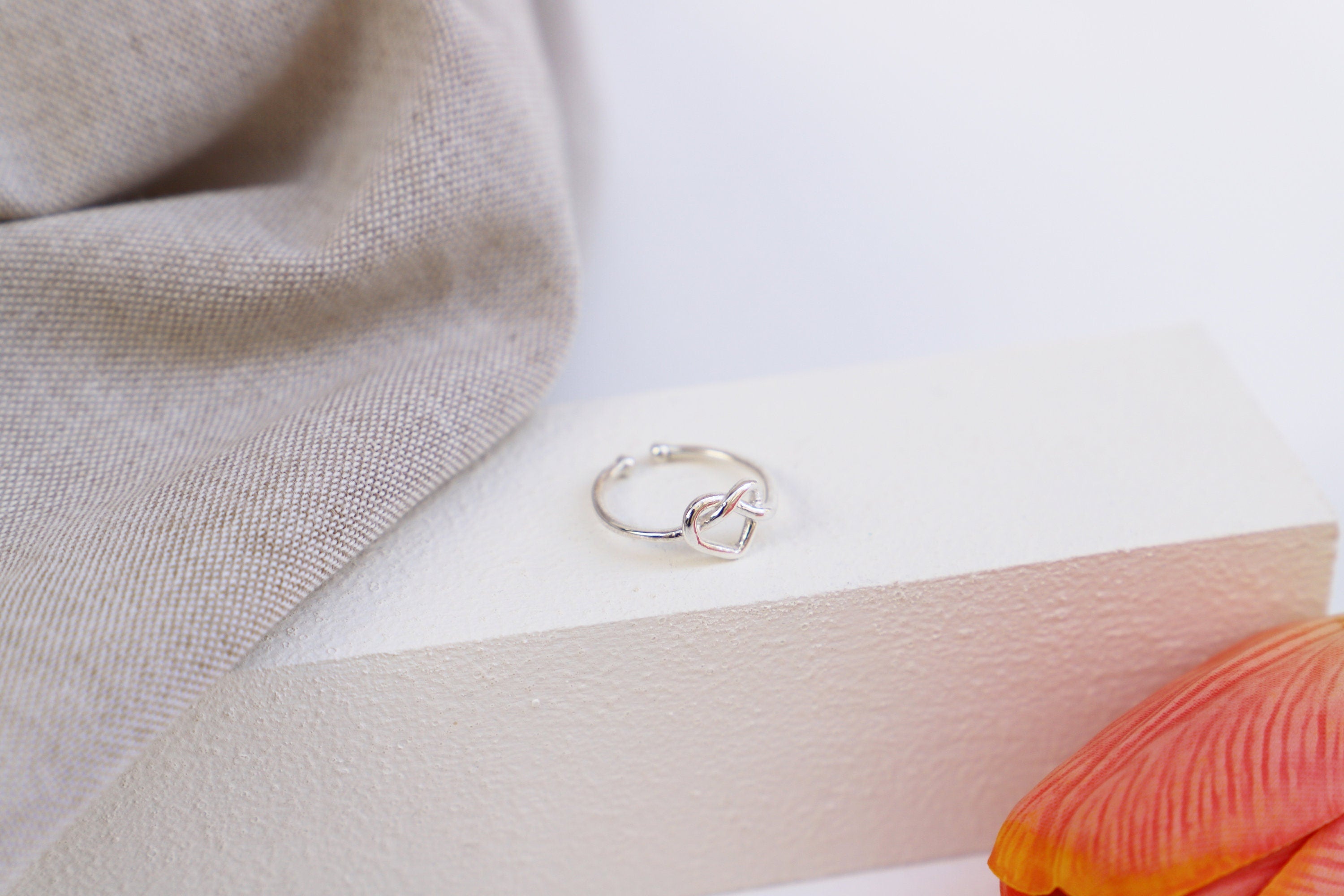 Heartfelt Designs Heart Knot Ring - Adjustable & Unique Love Symbol