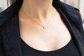 Apple Initial Necklace | Gold & Silver Personalized Letter Jewelry | Meaningful Gift for Birthdays & Special Moments