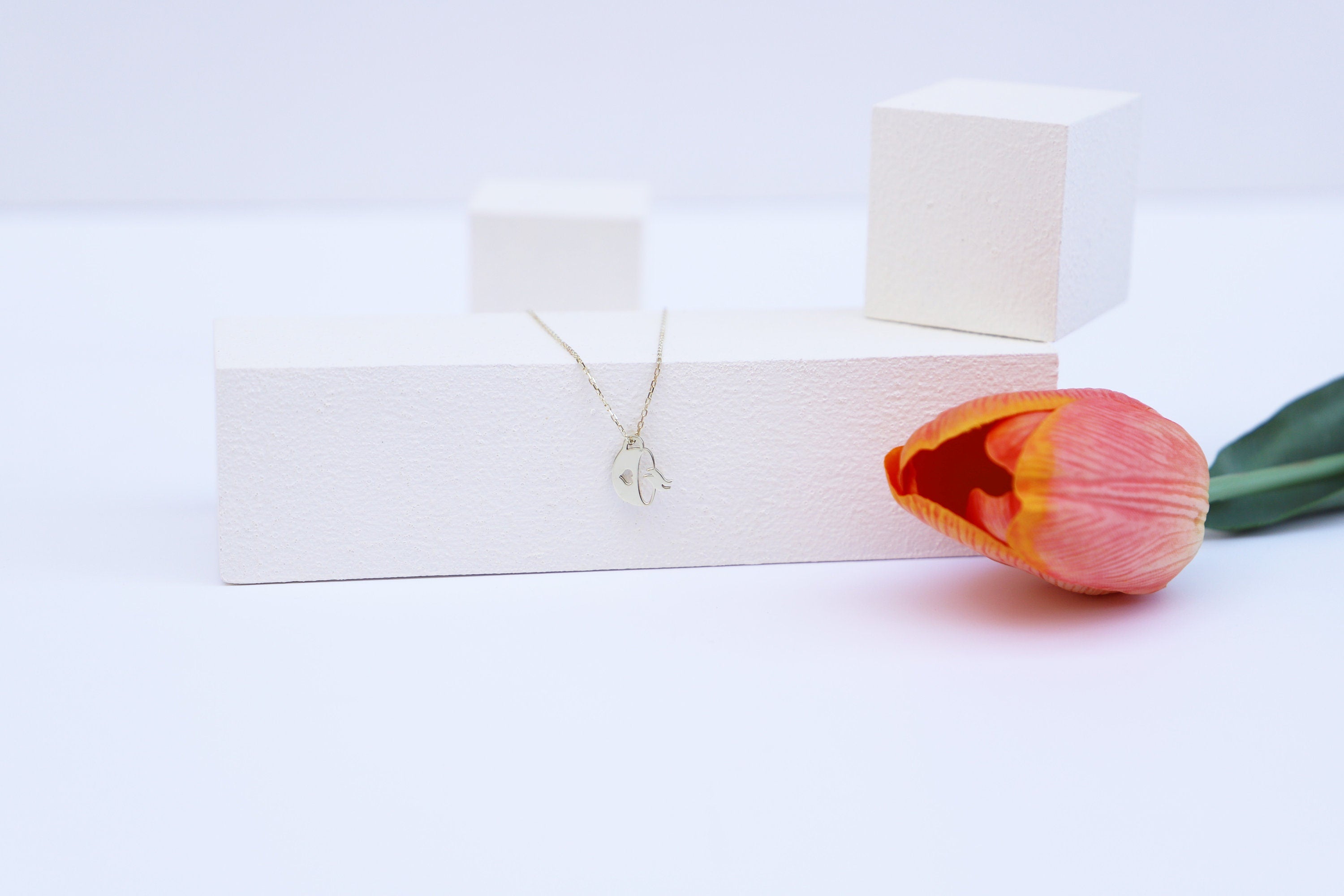 Tiny Tea Coffee Cup Necklace - Adorable Mug Charm with Heart - Perfect Gift for Women & Coffee Lovers