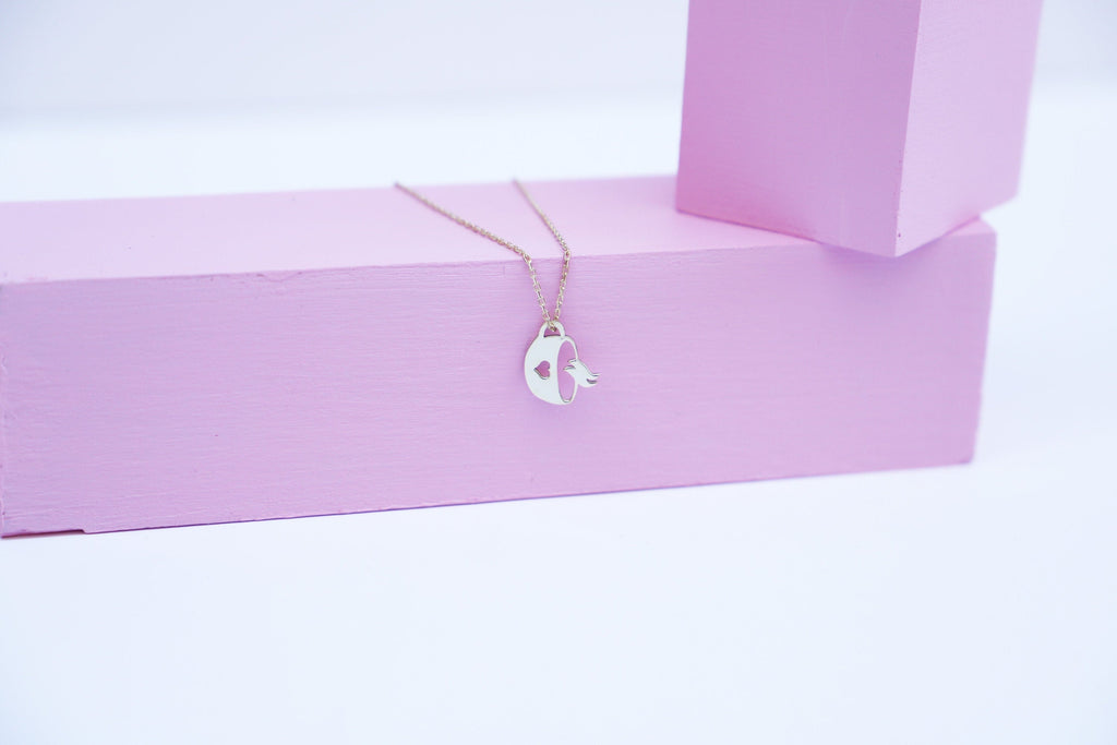 Tiny Tea Coffee Cup Necklace - Adorable Mug Charm with Heart - Perfect Gift for Women & Coffee Lovers