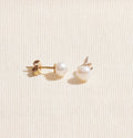 Elegant Gems Pearl Stud Earrings - Timeless Elegance for Every Occasion