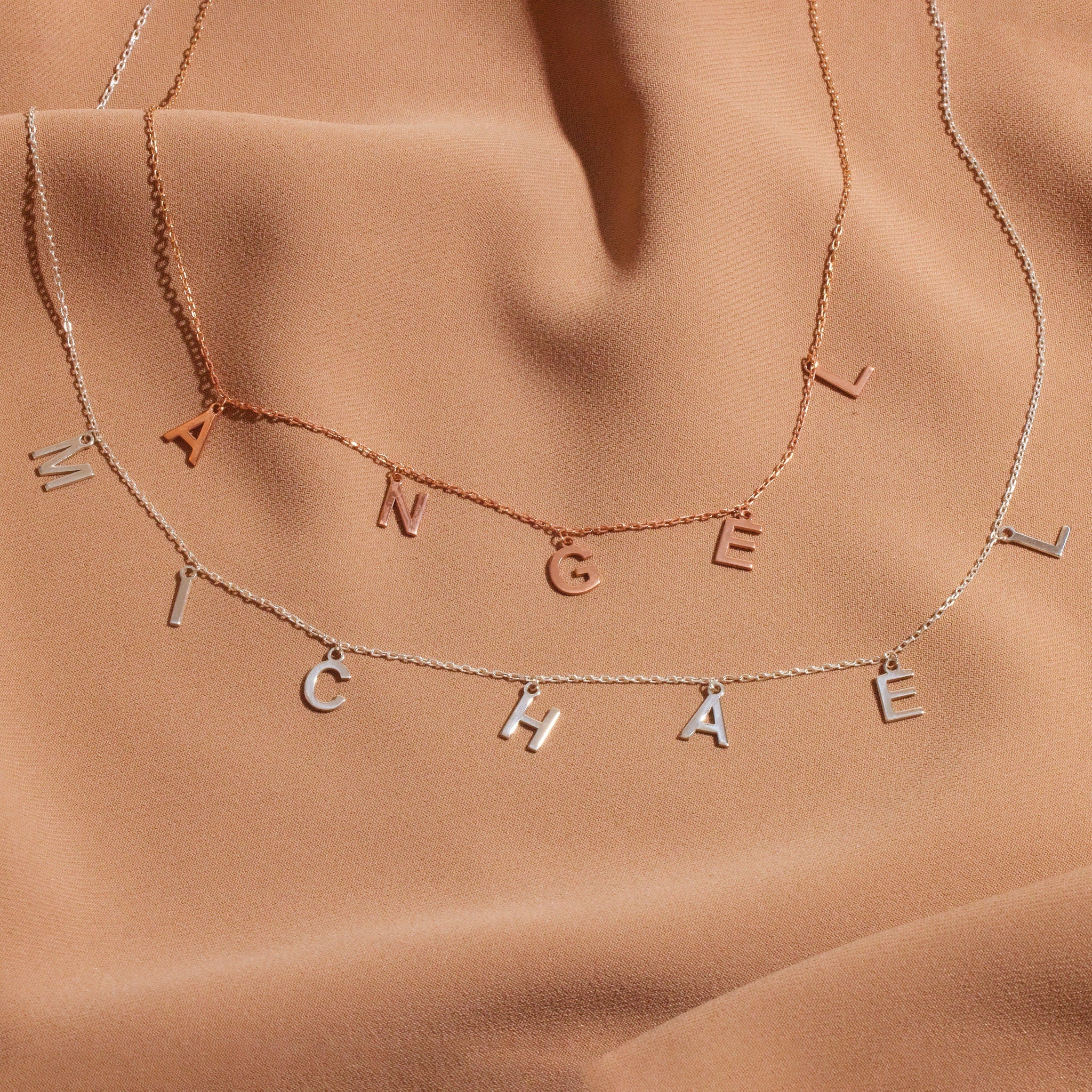 Personalized Dangle Letters Necklace