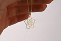 Venus Jewelry 14K Gold Venus Flower Necklace - Symbol of Beauty in Sterling Silver, Rose Gold & Gold
