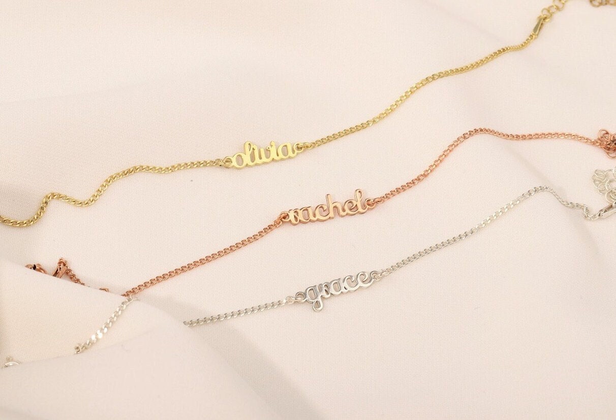 Layered Elegance Name Bracelet - Personalize Your Style with Custom Charm