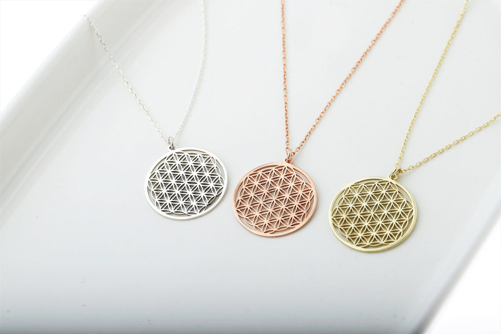 Life Harmony Flower of Life Pendant Necklace - Radiate Positive Energy and Connection