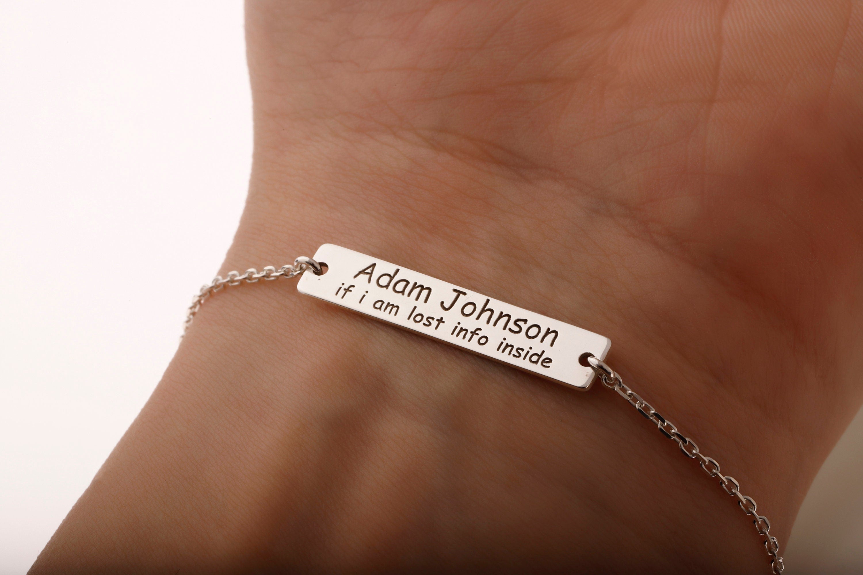 SilverGoldandRose Personalized Medical ID Bracelet | Diabetes, Autism &amp; Allergy Alert Jewelry for Safety &amp; Peace of Mind