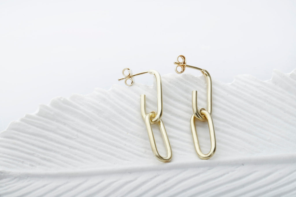 Chunky Link Chain Earrings - Bold Statement Jewelry for Confident Style