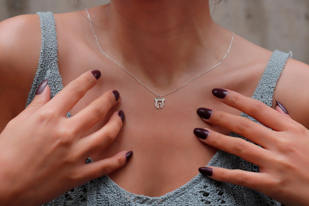 Tiny Tooth Necklace | Delicate Dental Pendant for Hygienists & Dentists | Perfect Gift for Dental Assistants