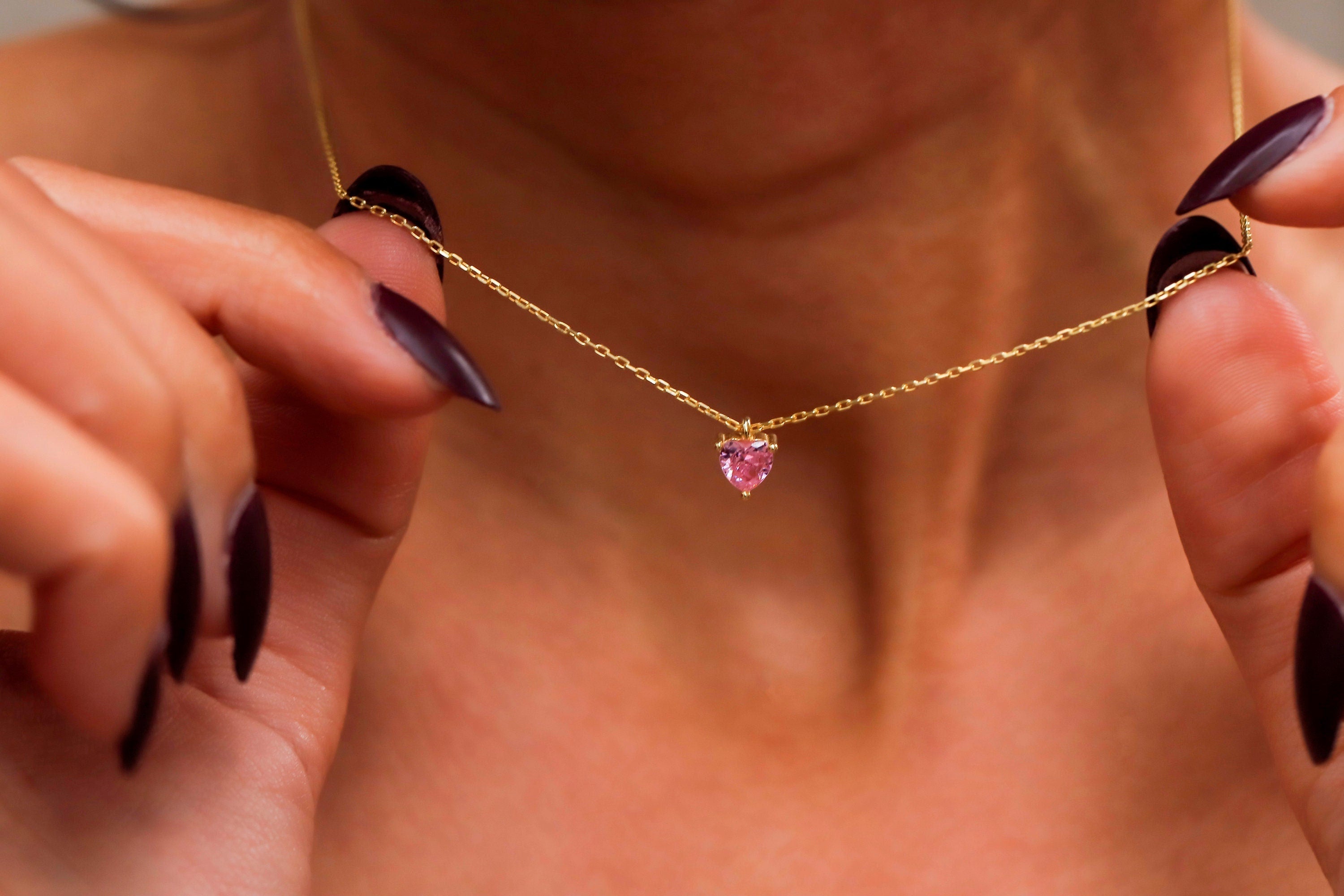 SilverGoldandRose Crystal Necklace: Delicate Pink Quartz