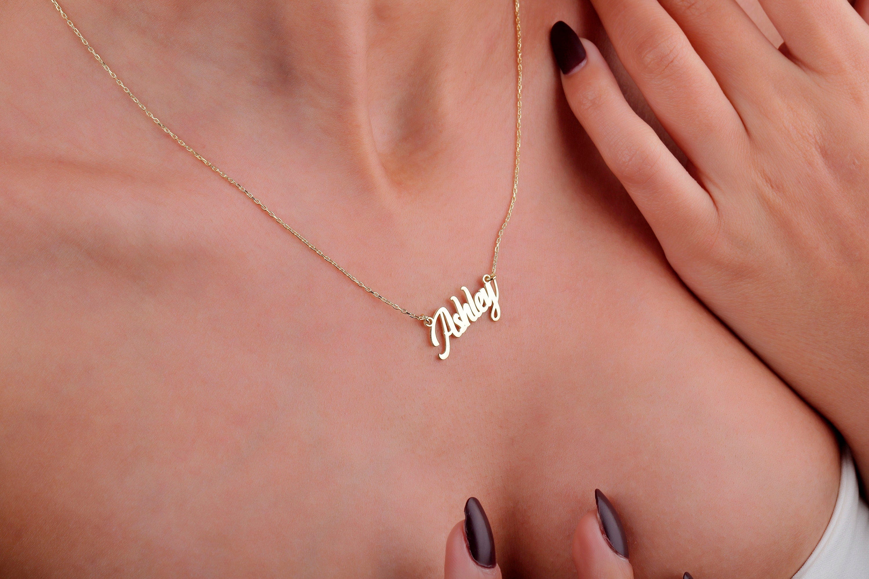 Custom 14K Gold Filled Name Necklace | Dainty &amp; Delicate Jewelry for Women | Perfect Gift for Her