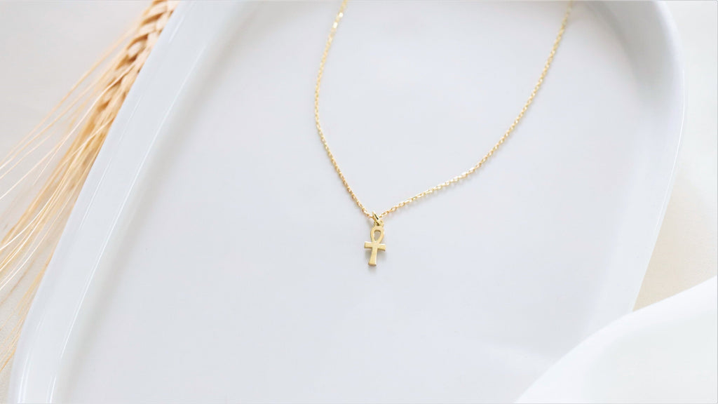 Elysian Jewelry Ankh Necklace - Sterling Silver Ancient Symbol Pendant - Embrace Life with Timeless Elegance