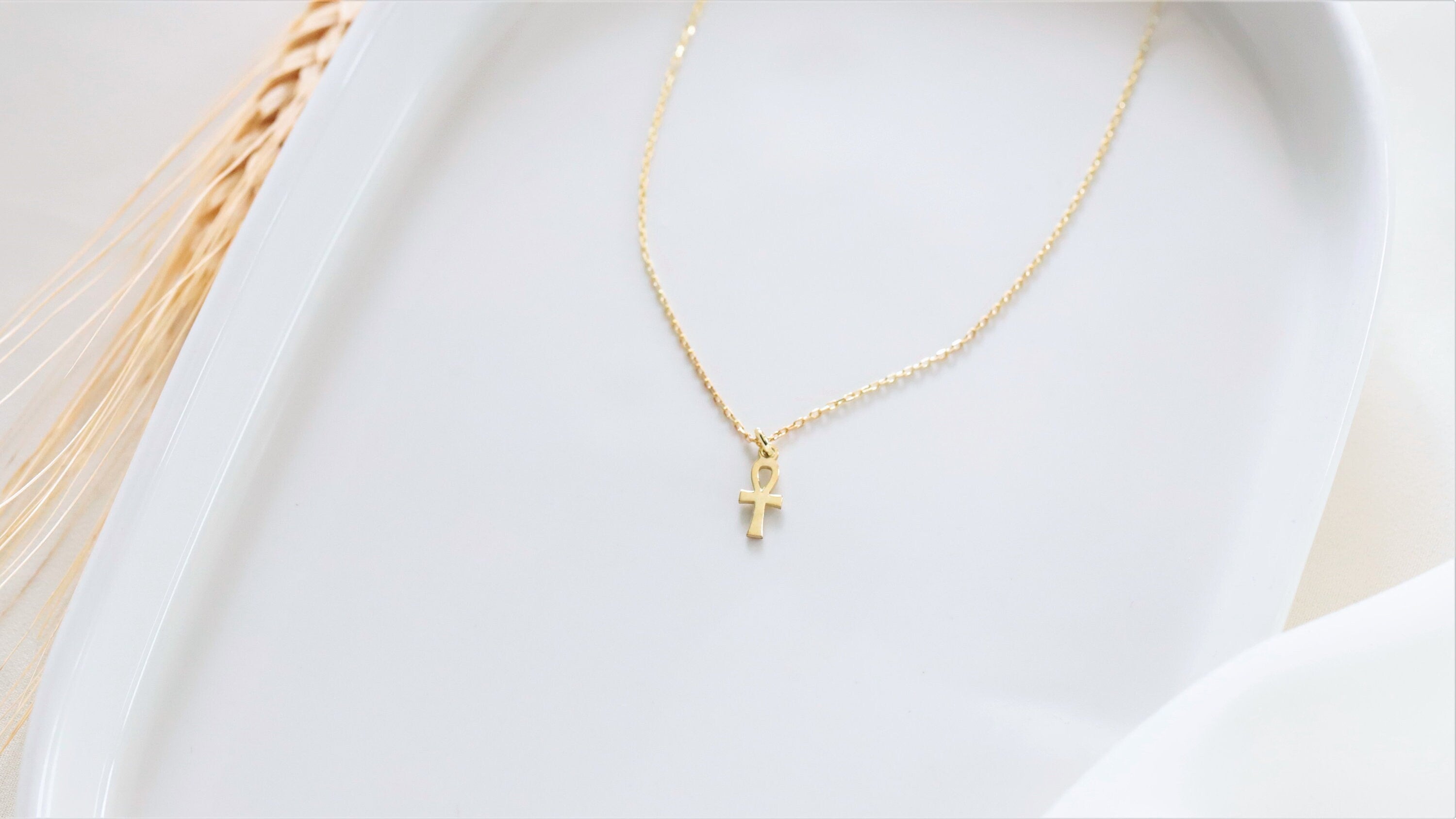 Elysian Jewelry Ankh Necklace - Sterling Silver Ancient Symbol Pendant - Embrace Life with Timeless Elegance