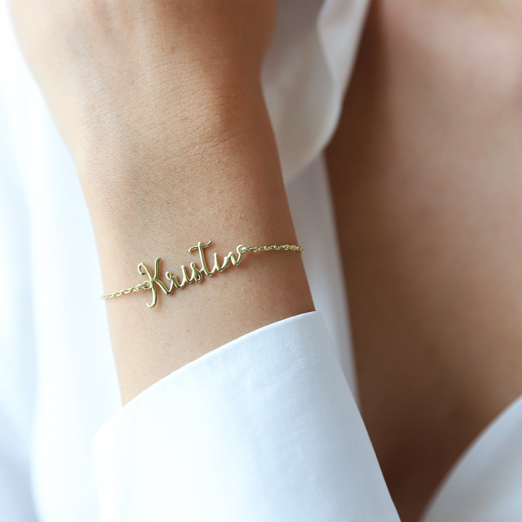 SilverGoldandRose Personalized Birthstone Name Bracelet &amp; Anklet - Custom Jewelry for Unique You