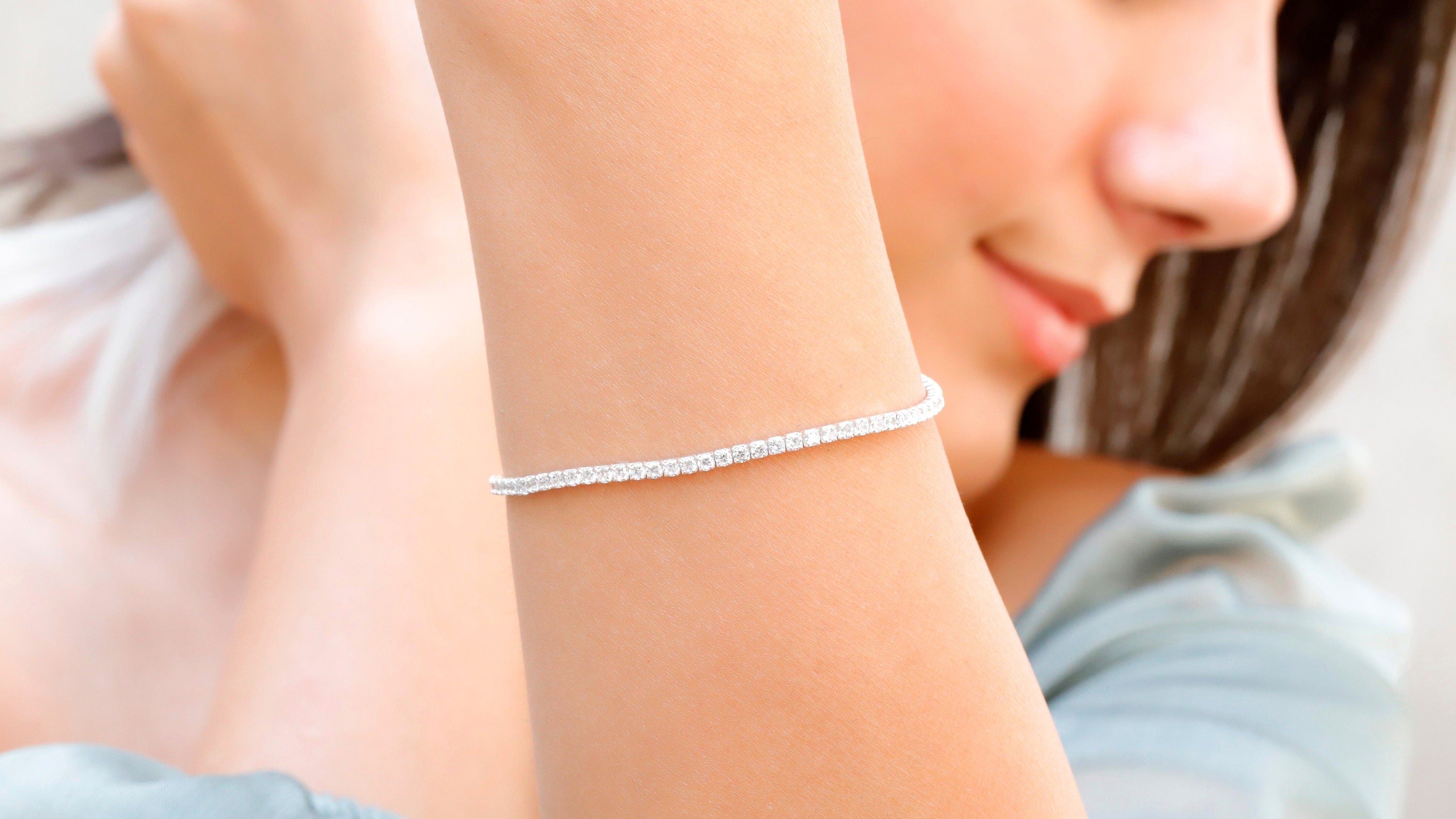 SilverElegance 925 Sterling Silver Tennis Bracelet - Dazzling Shine & Timeless Elegance