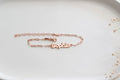 14K Rose Gold Personalized Name Bracelet