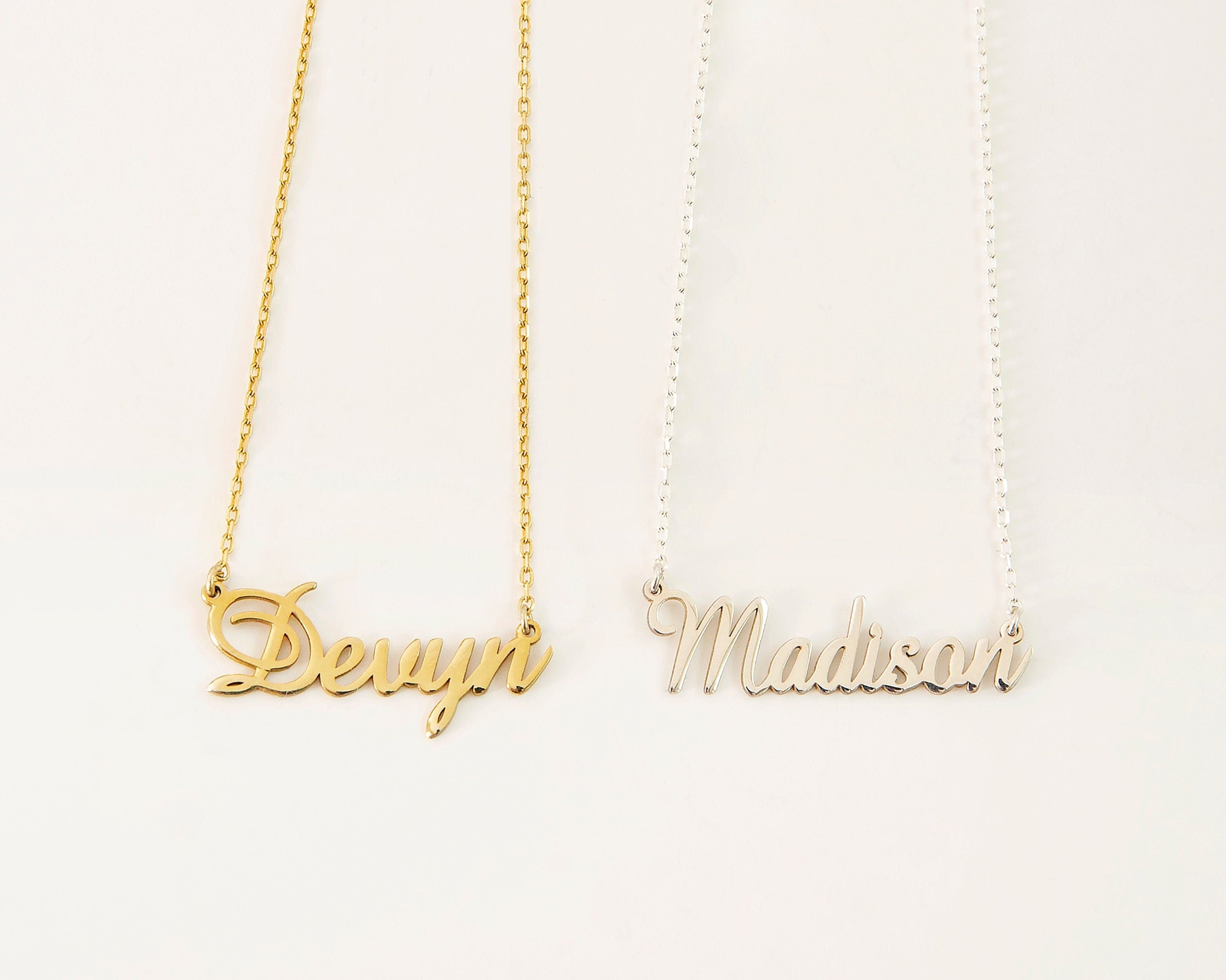 Custom Name Jewelry - Handmade Couples Name Necklace