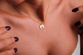 14K Gold Middle Finger Necklace - Bold Charm for Unapologetic Self-Expression