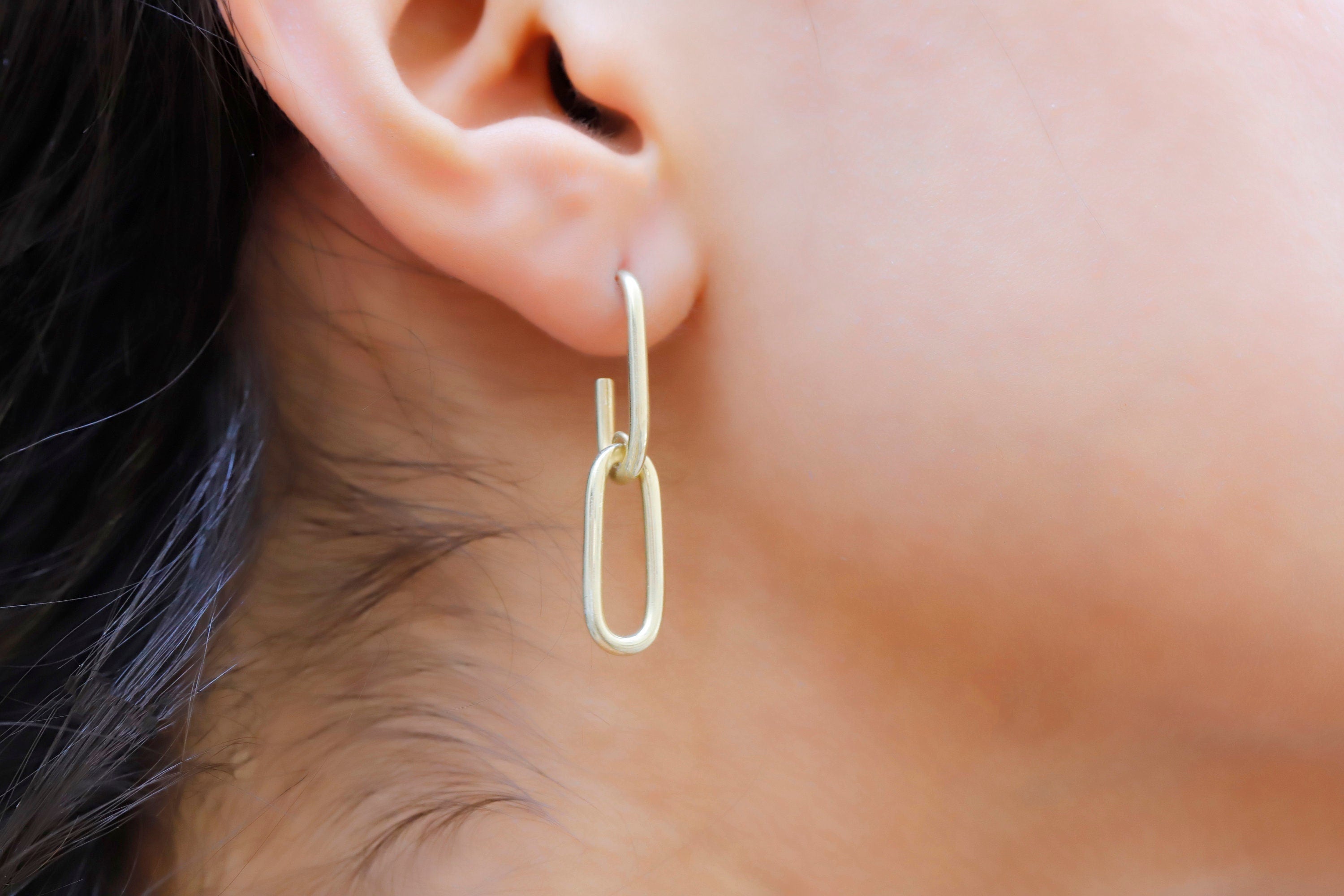 Chunky Link Chain Earrings - Bold Statement Jewelry for Confident Style