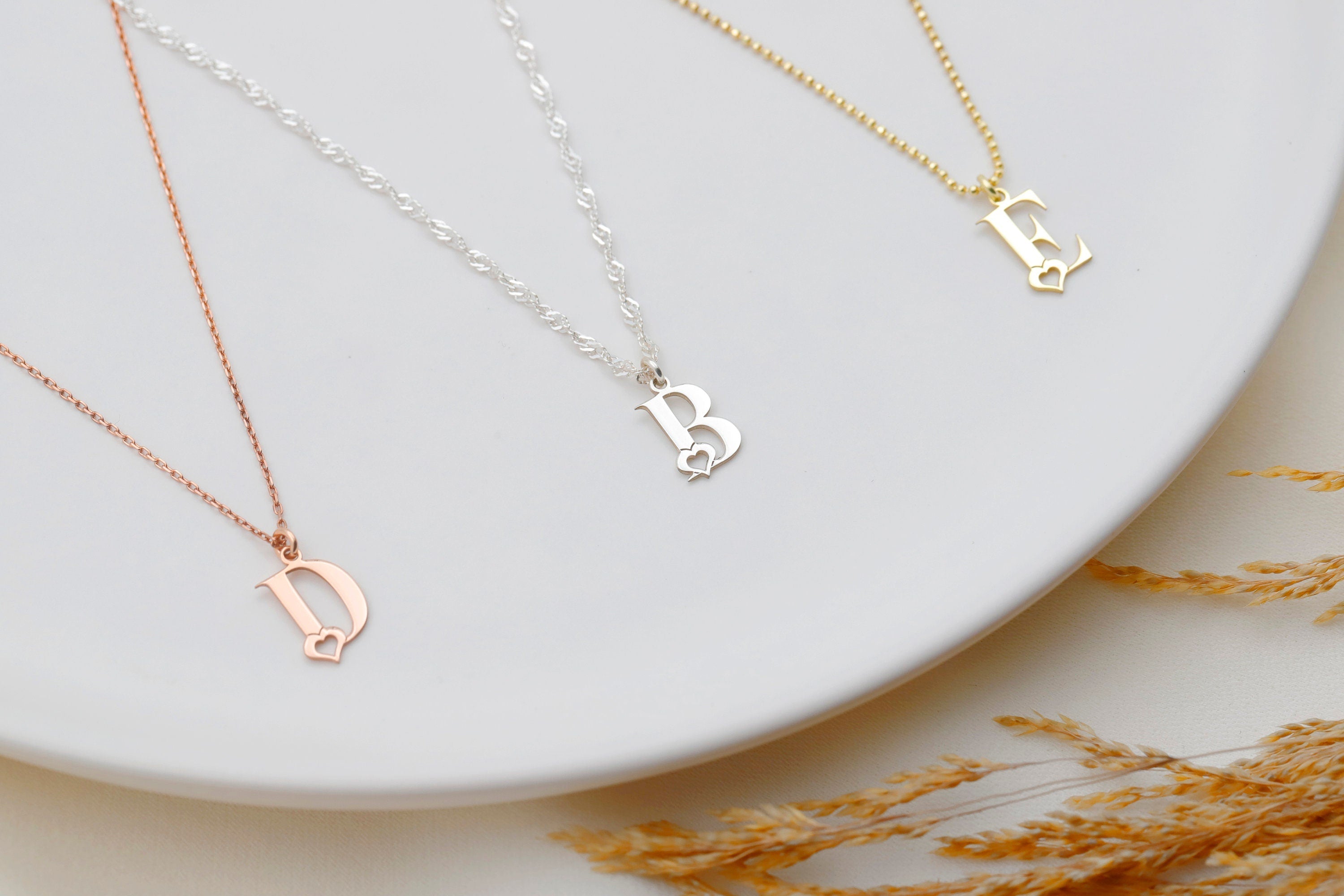 Initials Matter Personalized Singapore Ball Chain Necklace - Shine with Your Unique Style!