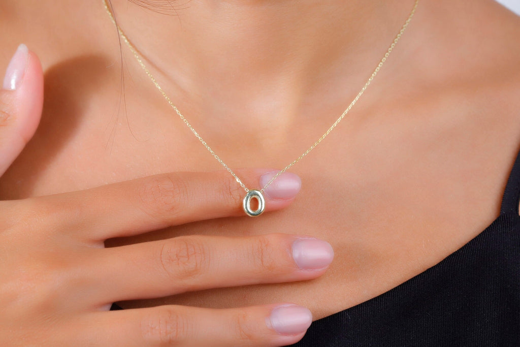 Custom Puff Letter Necklace - Unique 3D Balloon Pendant in 925 Sterling Silver