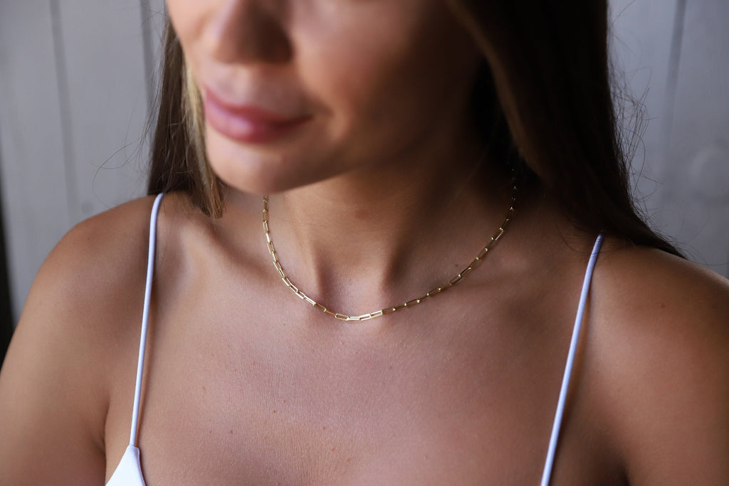 Link Loop Delicate Chain by SilverGoldandRose