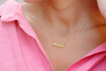 Mama Bubble Letters Necklace - 3D Balloon Initial Puff Pendant for New Moms - Unique Personalized Jewelry Gift