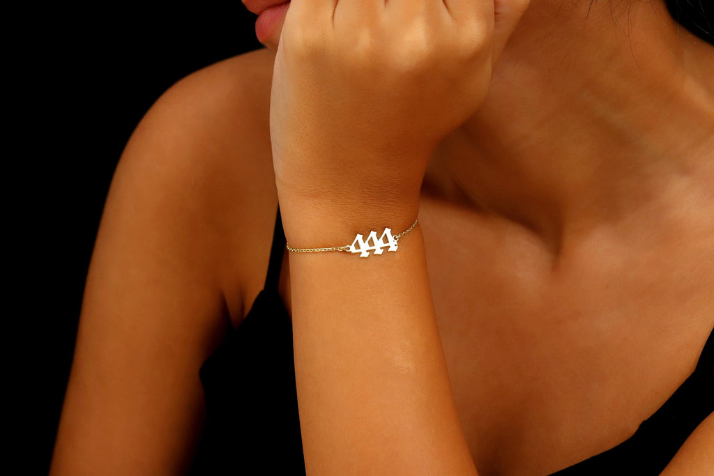 Angel Number Bracelet | Custom Sterling Silver Jewelry