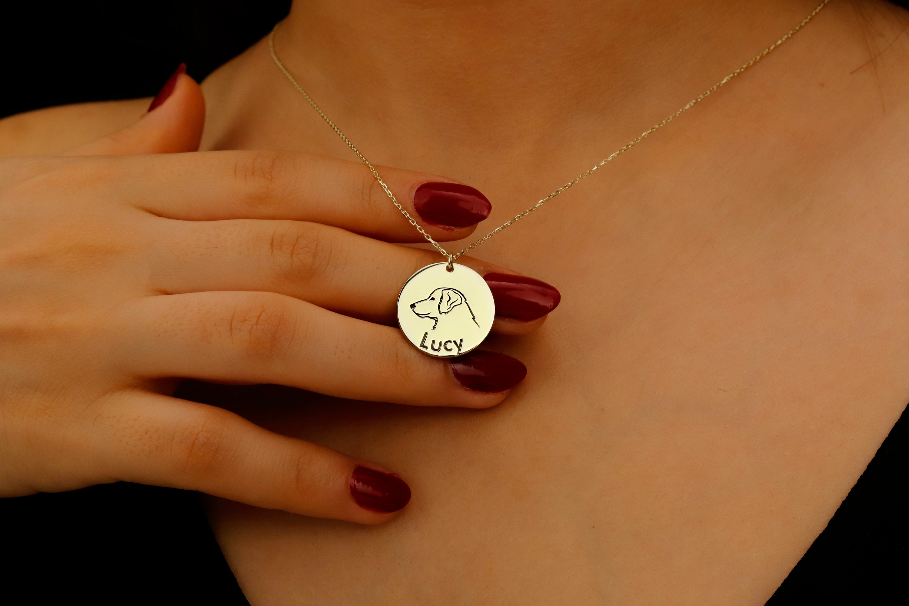 Personalized Pet Paw Print Necklace | Perfect Gift for Dog & Cat Lovers