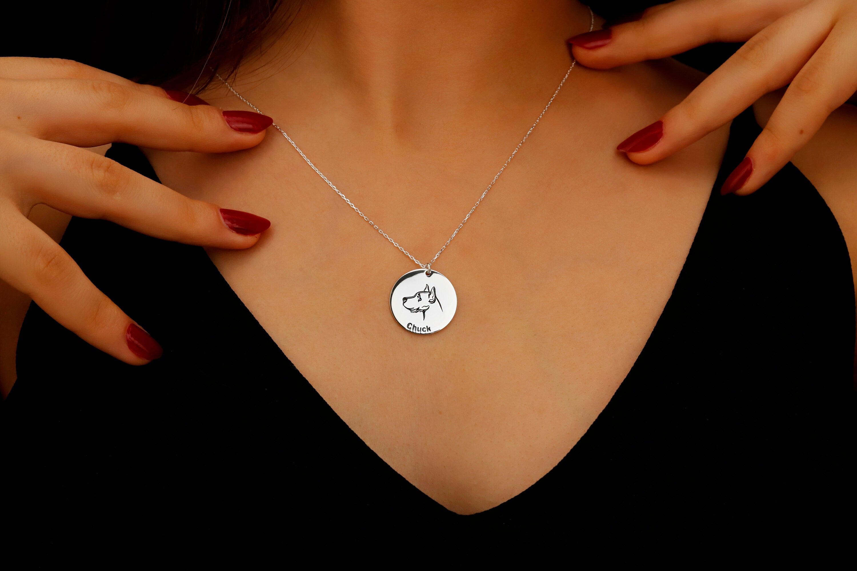 Personalized Pet Paw Print Necklace | Perfect Gift for Dog & Cat Lovers