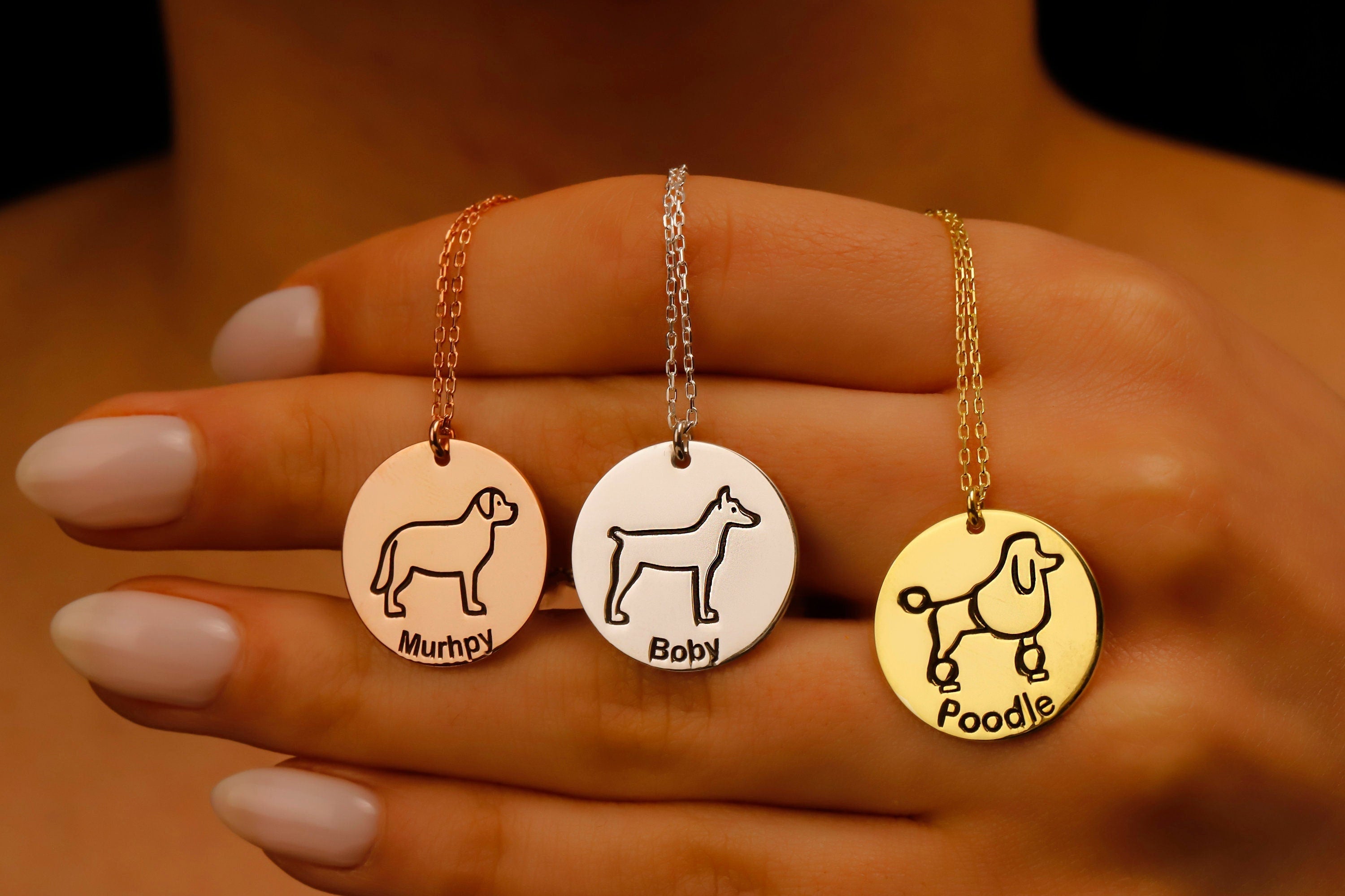 Personalized Pet Paw Print Necklace | Perfect Gift for Dog & Cat Lovers