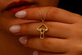 Mushroom Magic Pendant Necklace | Enchanting Design for Nature Lovers