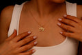 Horus Jewelry Gold Eye of Ra Pendant Necklace - Empower Your Style with Ancient Elegance