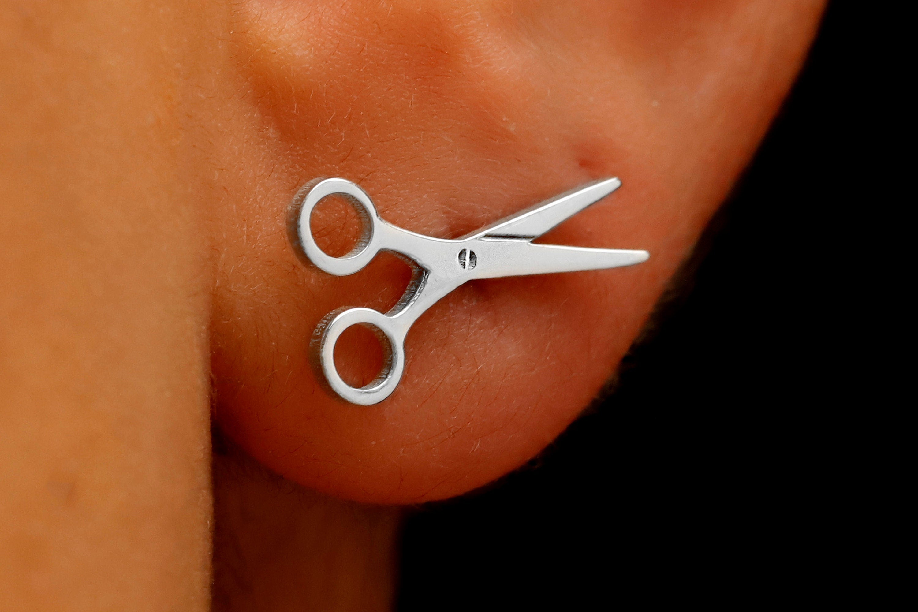 Scissor Stud Earrings for Sapphic Pride | Tiny Lesbian Jewelry for WLW & LGBTQ+ Celebration