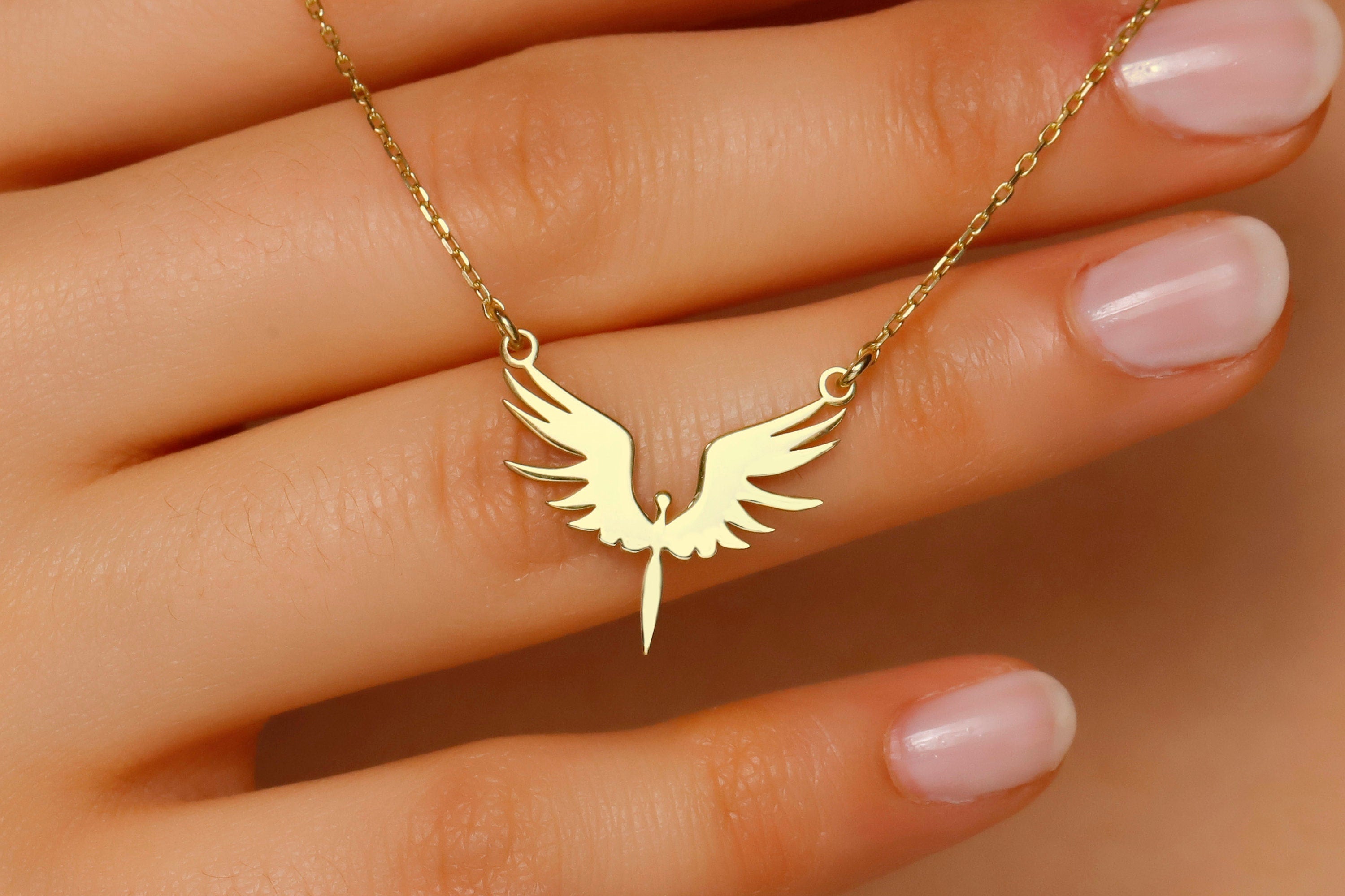 Archangel Michael’s Phoenix Necklace in 925 Sterling Silver