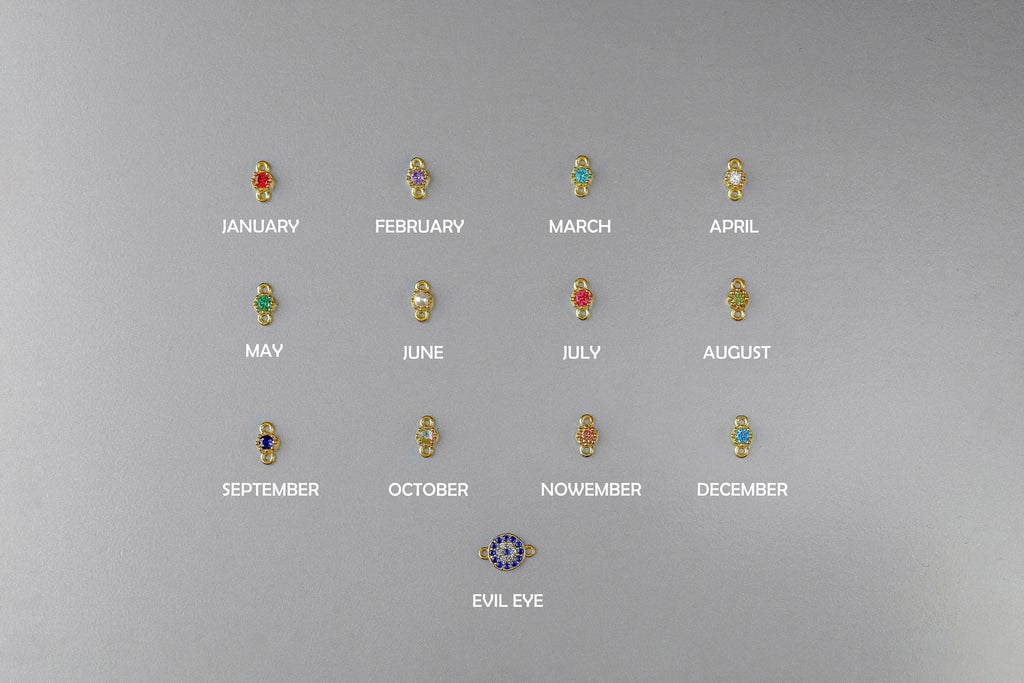 Birthstone Stud Earrings by SilverGoldandRose
