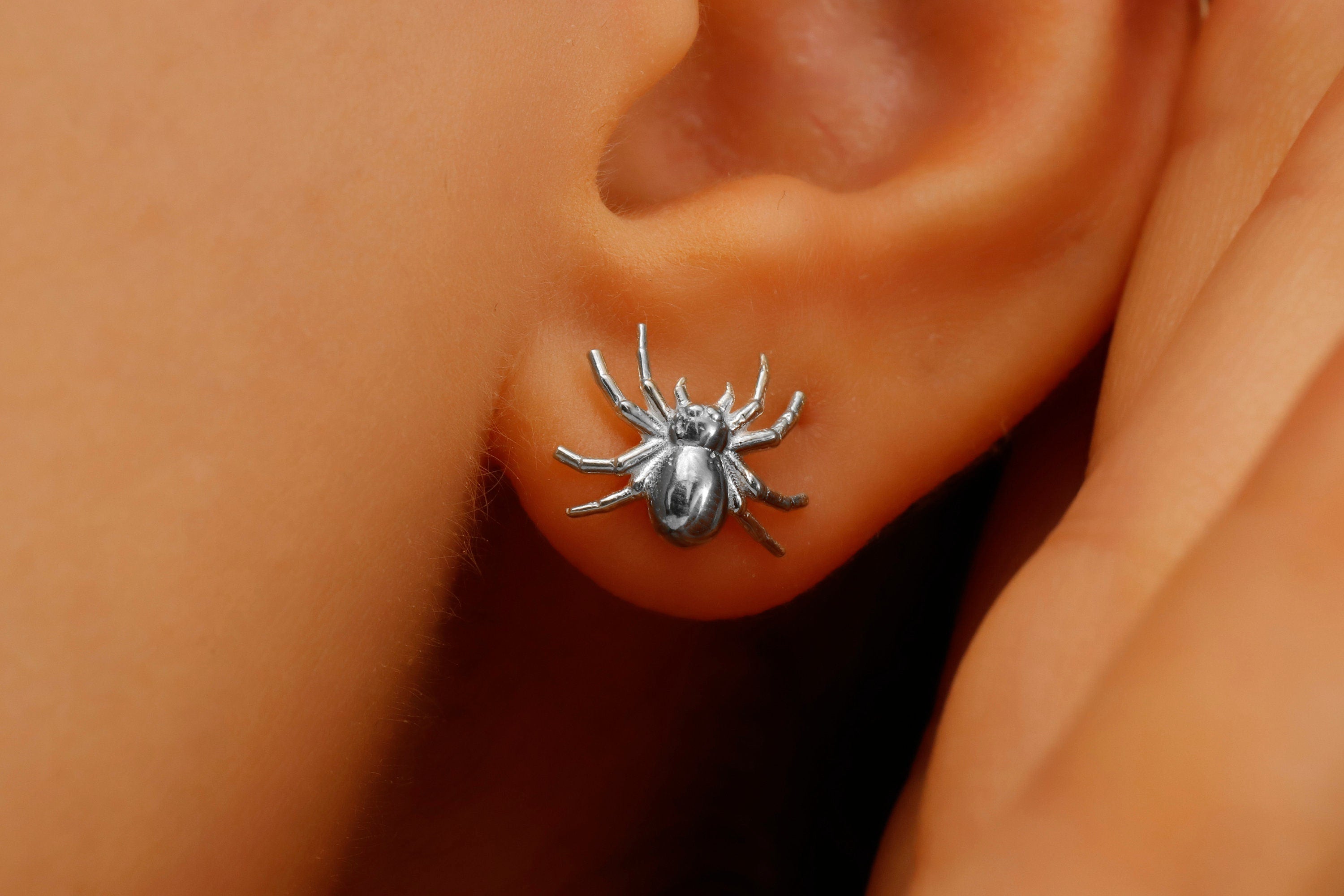 Spider Earrings - Dazzling Silver & Gold Variants for a Bold Statement