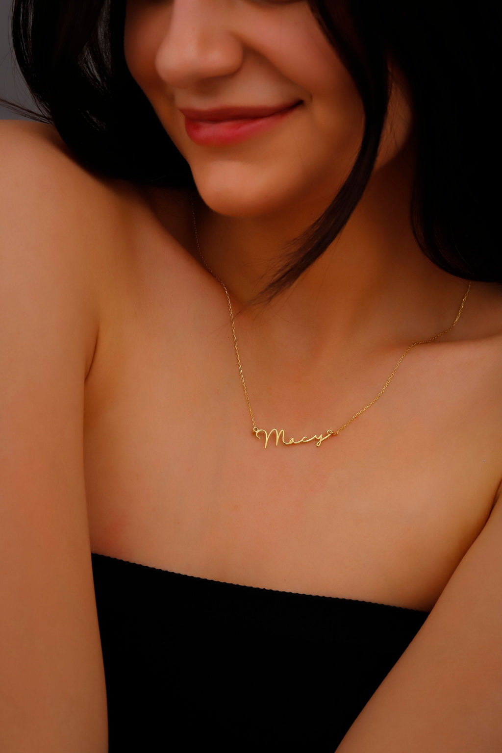 Gold & Grace Name Necklace - Stunning 10K Solid Gold Personalization