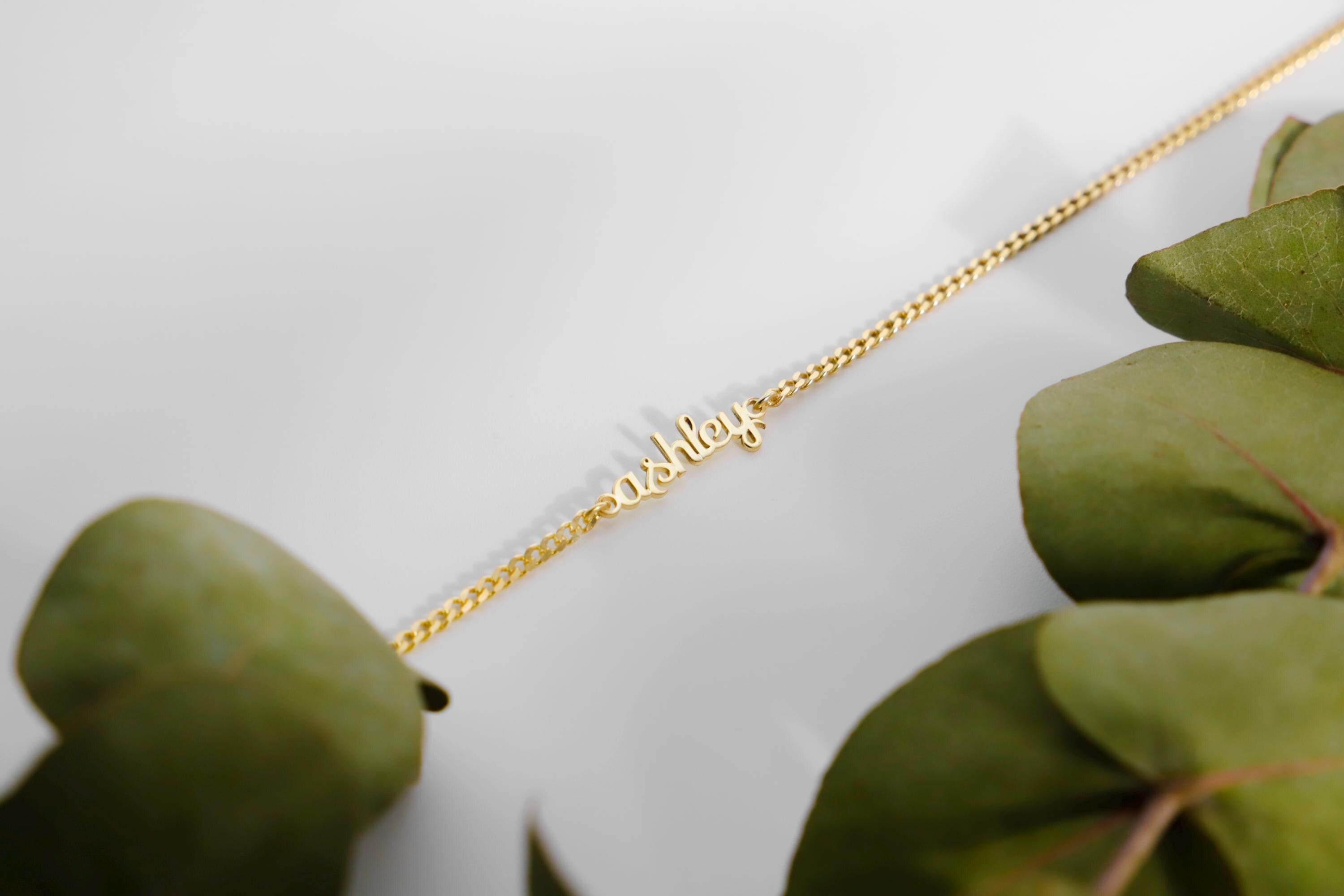 Gleam & Glow Personalized Gold Name Necklace - Dainty Double Name Jewelry