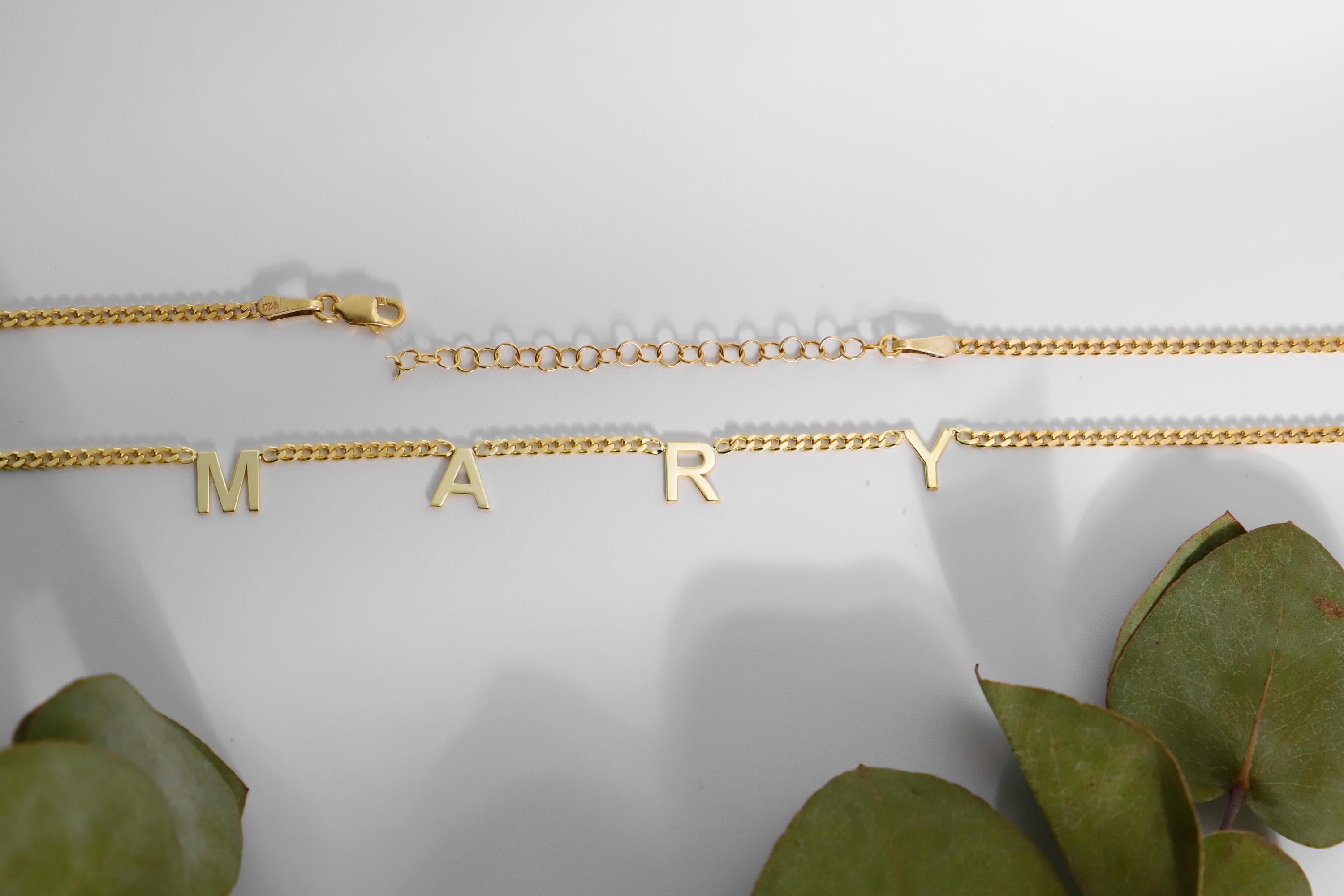 Gold Satellite Personalized Initial Necklace - Dazzling Sterling Silver, Perfect Gift for Her