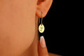 Birth Flower Dangle Earrings - Dainty Gold and Silver for Minimalist Elegance