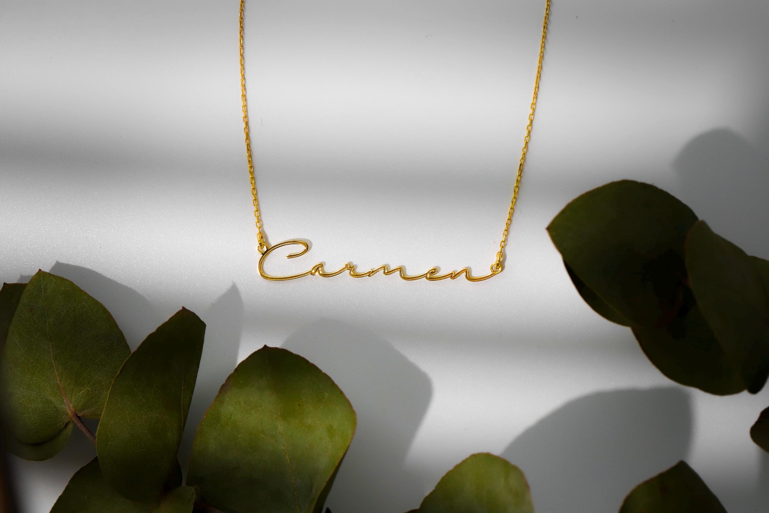 Gold & Grace Name Necklace - Stunning 10K Solid Gold Personalization