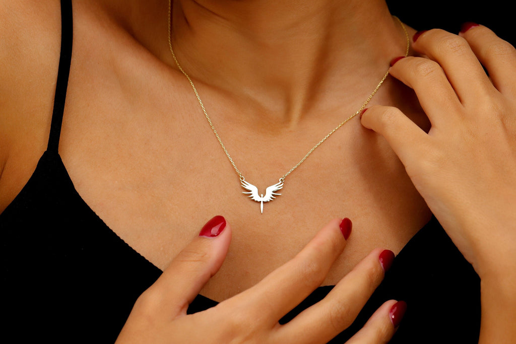 Archangel Michael’s Phoenix Necklace in 925 Sterling Silver