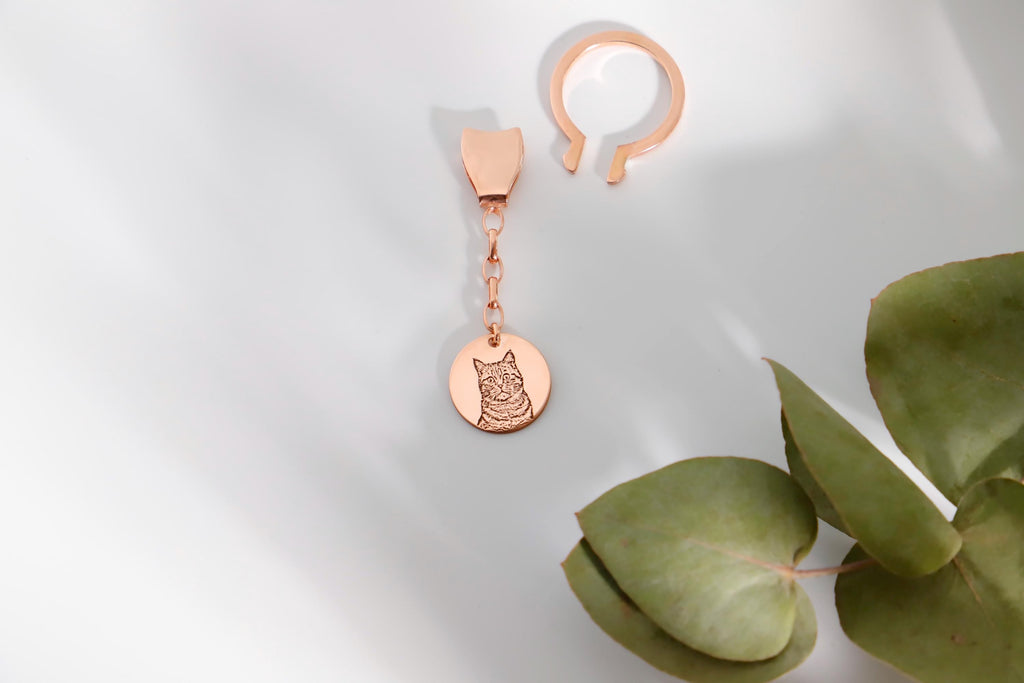 Purrsonalized Cat Keychain - Unique Custom Design for Cat Lovers by SilverGoldandRose