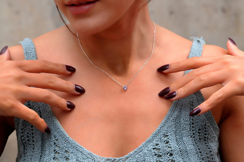 SilverGoldandRose Crystal Necklace: Delicate Pink Quartz