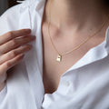 Boo-tiful 14K Gold Ghost Necklace | Tiny Spooky Charm for Halloween Gifts