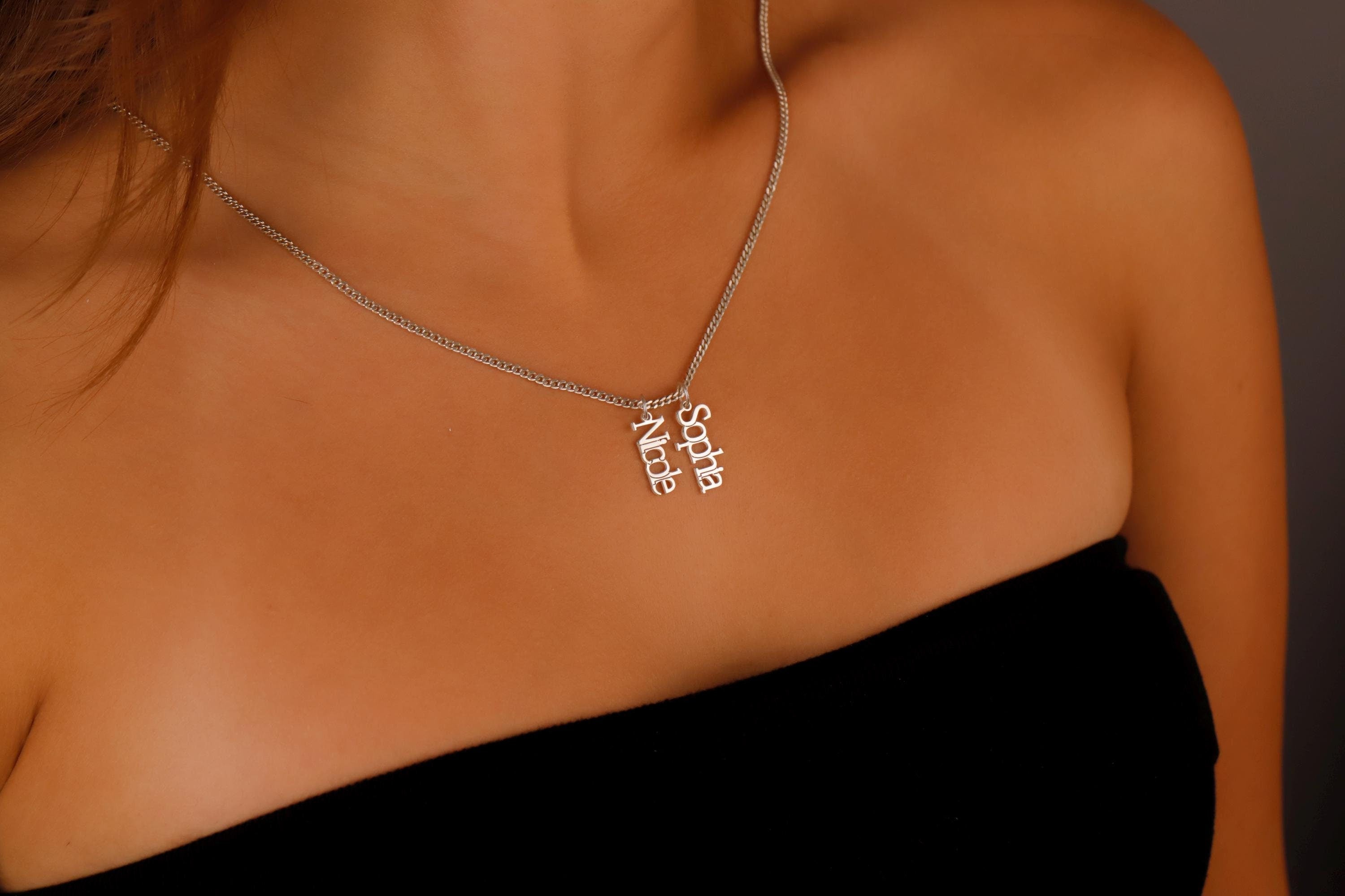Custom Interlocking Name Necklace