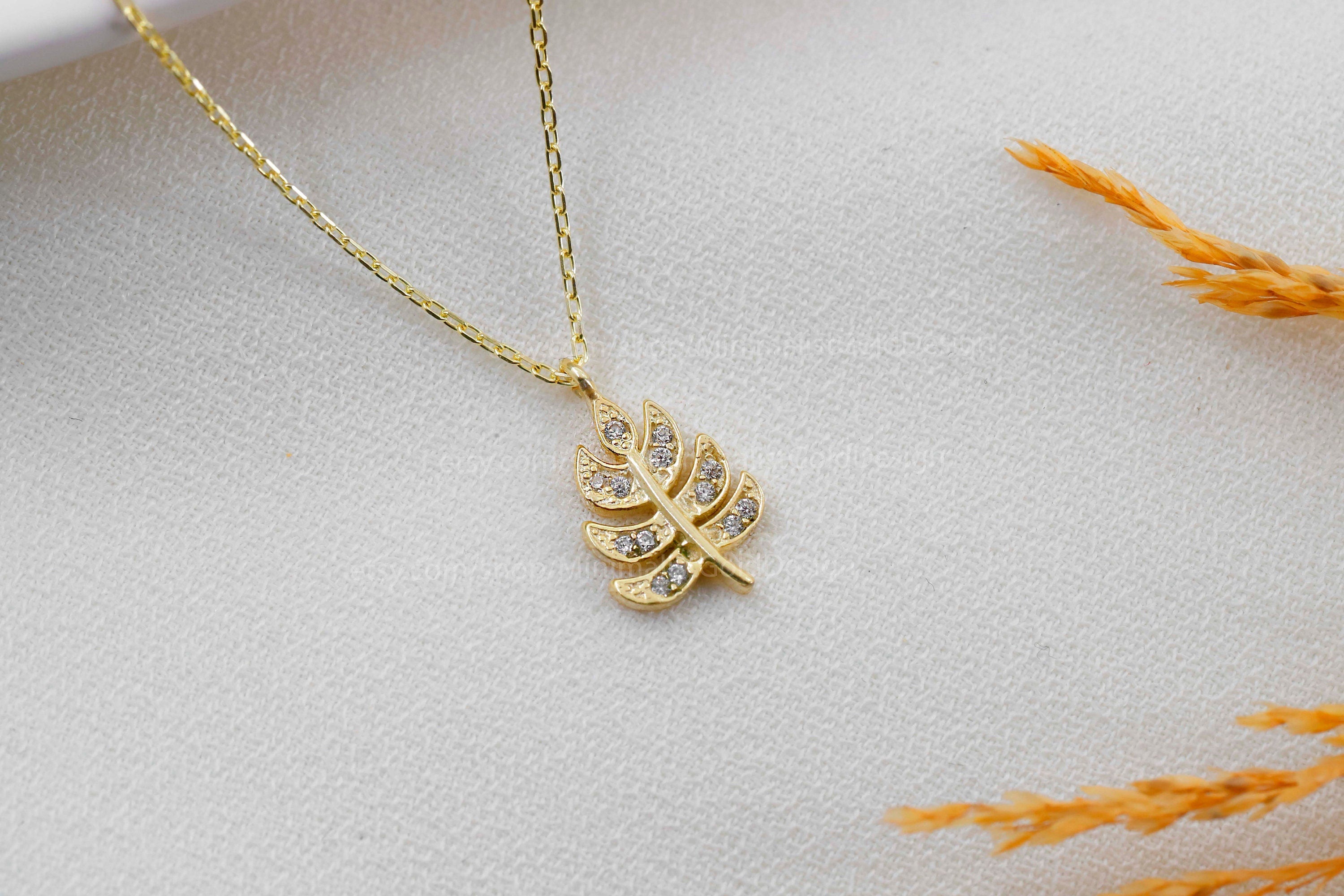 Radiant Jewel Diamond Leaf Pendant Necklace – Exquisite Monstera Leaf Design, Perfect Tropical Charm for Every Occasion