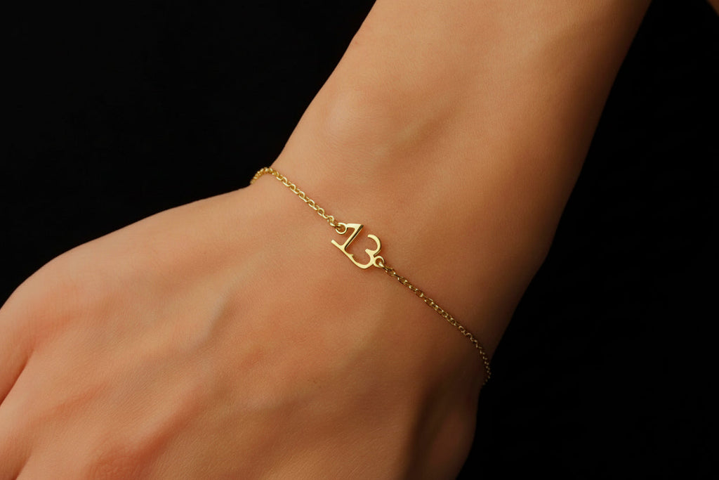Angel Number Bracelet | Sterling Silver & 14K Rose Gold Filled | Unique Jewelry Gifts for Inspiration
