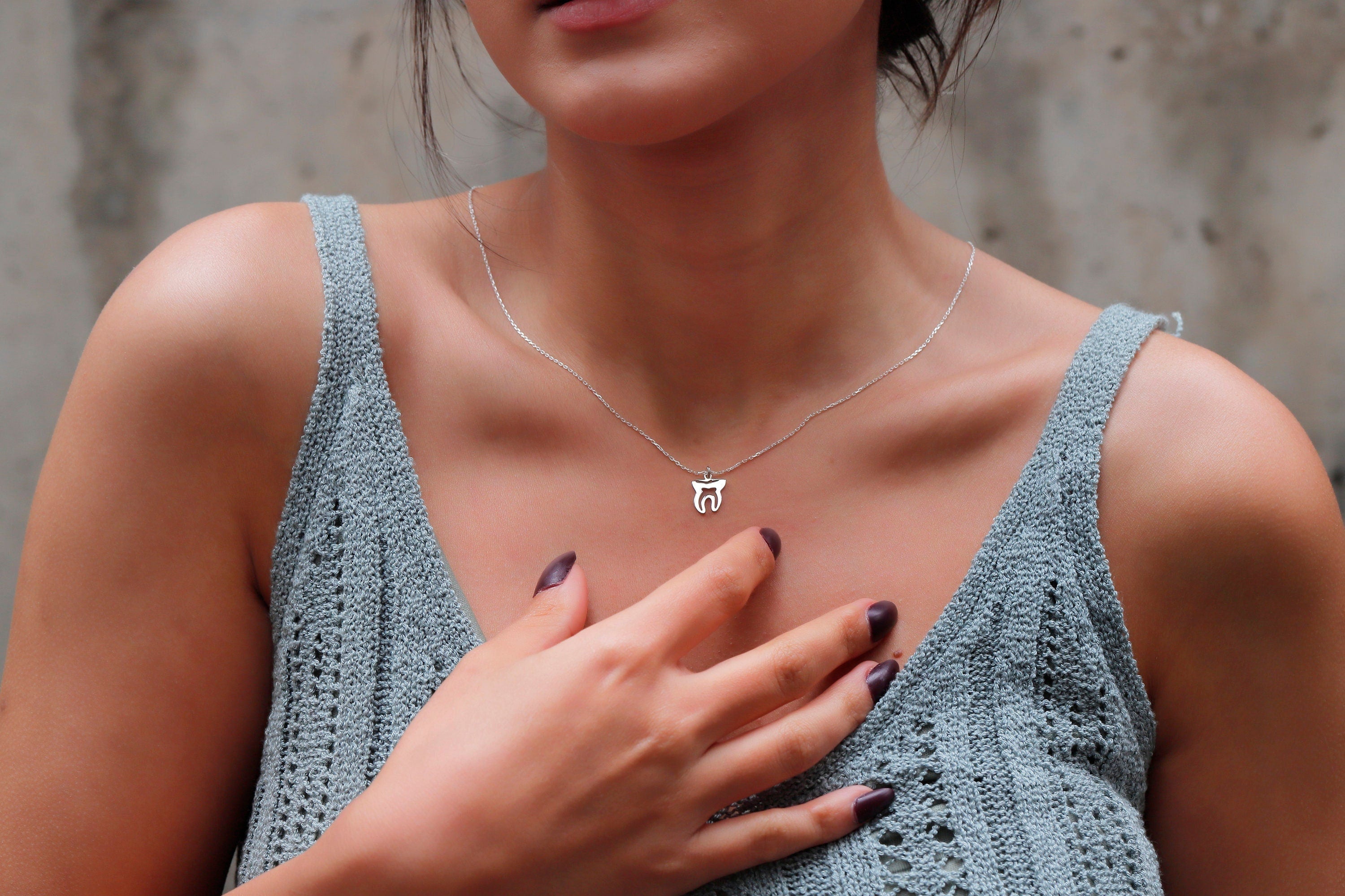 Tiny Tooth Necklace | Delicate Dental Pendant for Hygienists & Dentists | Perfect Gift for Dental Assistants