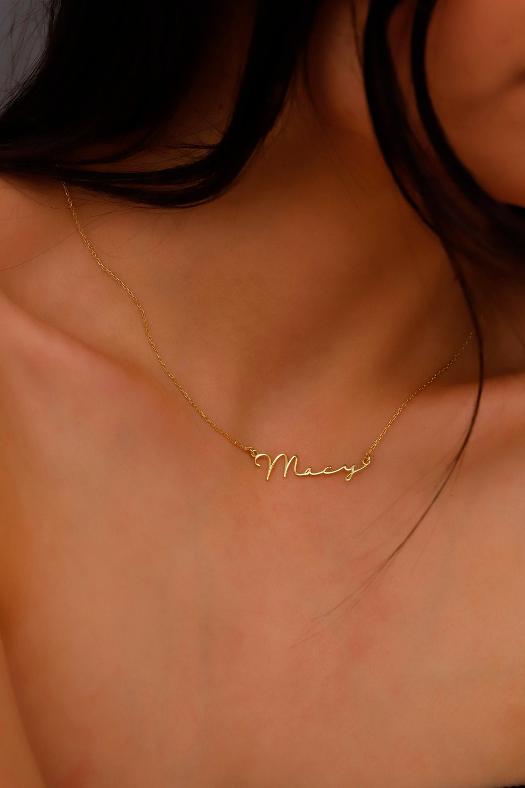 Gold & Grace Name Necklace - Stunning 10K Solid Gold Personalization